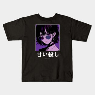 Stylish Japanese Girl Anime Aesthetic Streetwear Kids T-Shirt